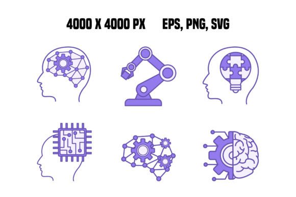 Download Colored Artificial Intelligence Icons - Intelligence Collection