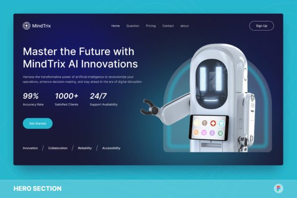 Download Artificial Intelligence Hero Section - Intelligence Collection