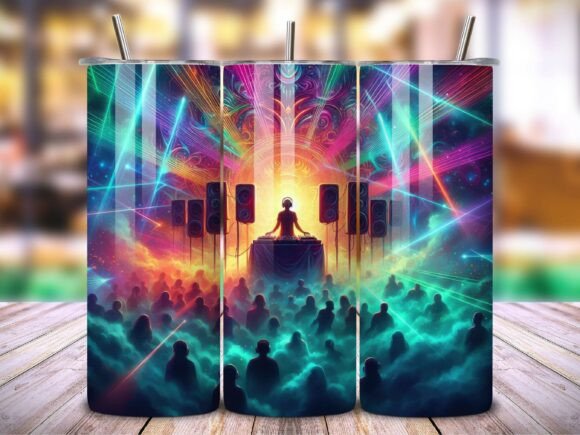 Download DJ Music Party Nightlife Tumbler Wrap V1 - Premium Resources