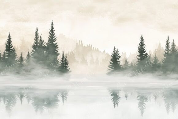 Download Serene Landscape a Misty Reflection - Reflection Collection