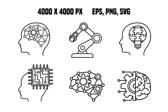 Download Artificial Intelligence Icons Set - Intelligence Collection