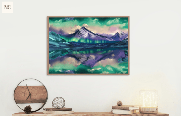Download Aurora's Reflection Wall Art - Premium Resources